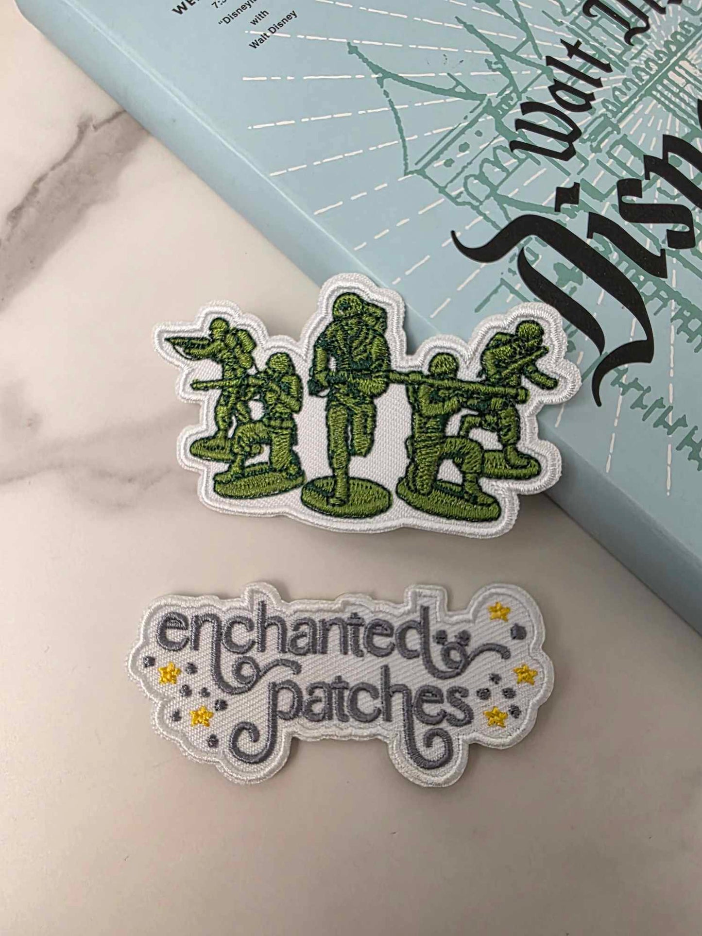 3" Green Army Men Toys Iron On Patch