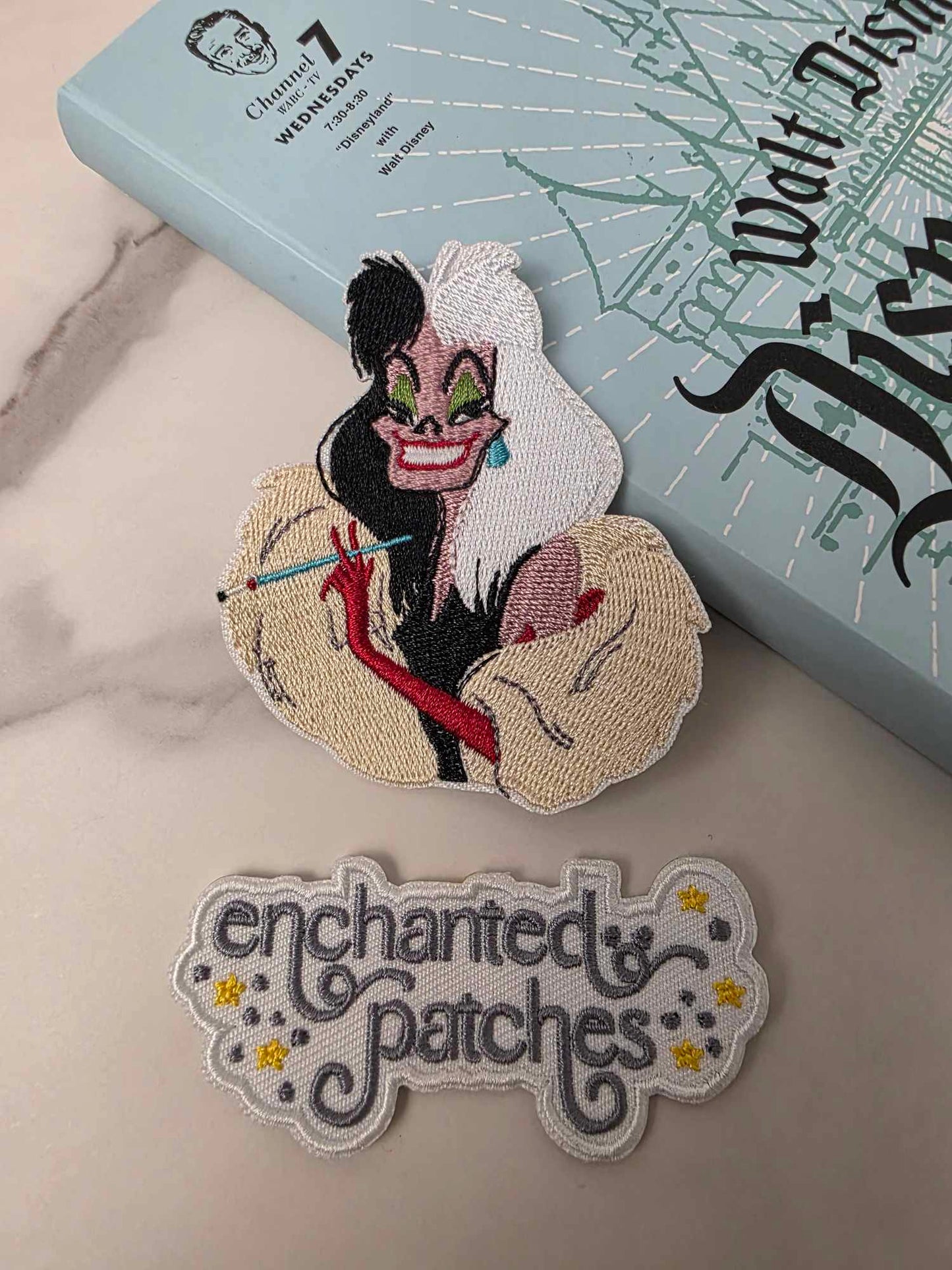 3" Dalmatian Black White Hair Evil Villain Dogs Puppy Pups Iron On Patch