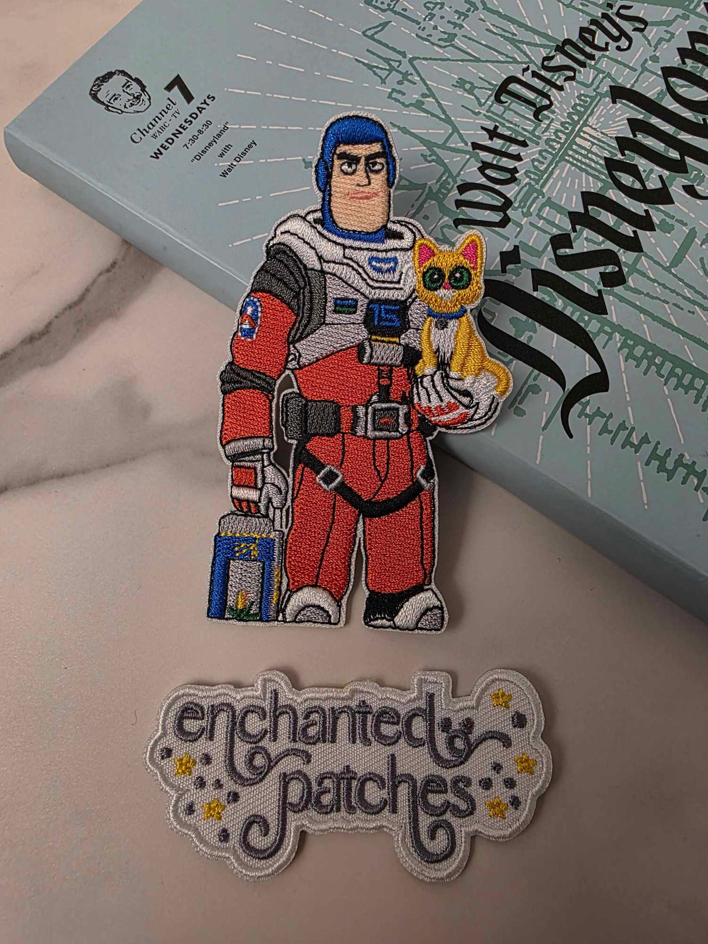 4" Space Ranger with Kitty Cat Iron On Patch