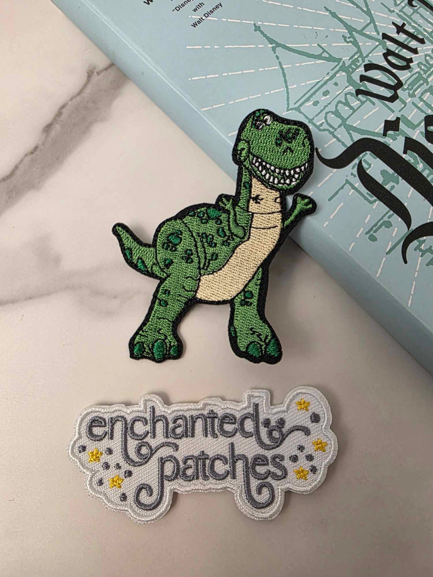 RESTOCKED - 3" Toy Dinosaur Embroidered Iron On Patch