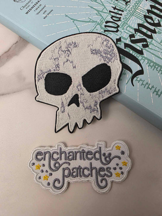 LAST FOUR - 3" Glow in the Dark Toy Villain Skeleton Skull Halloween Iron On Patch