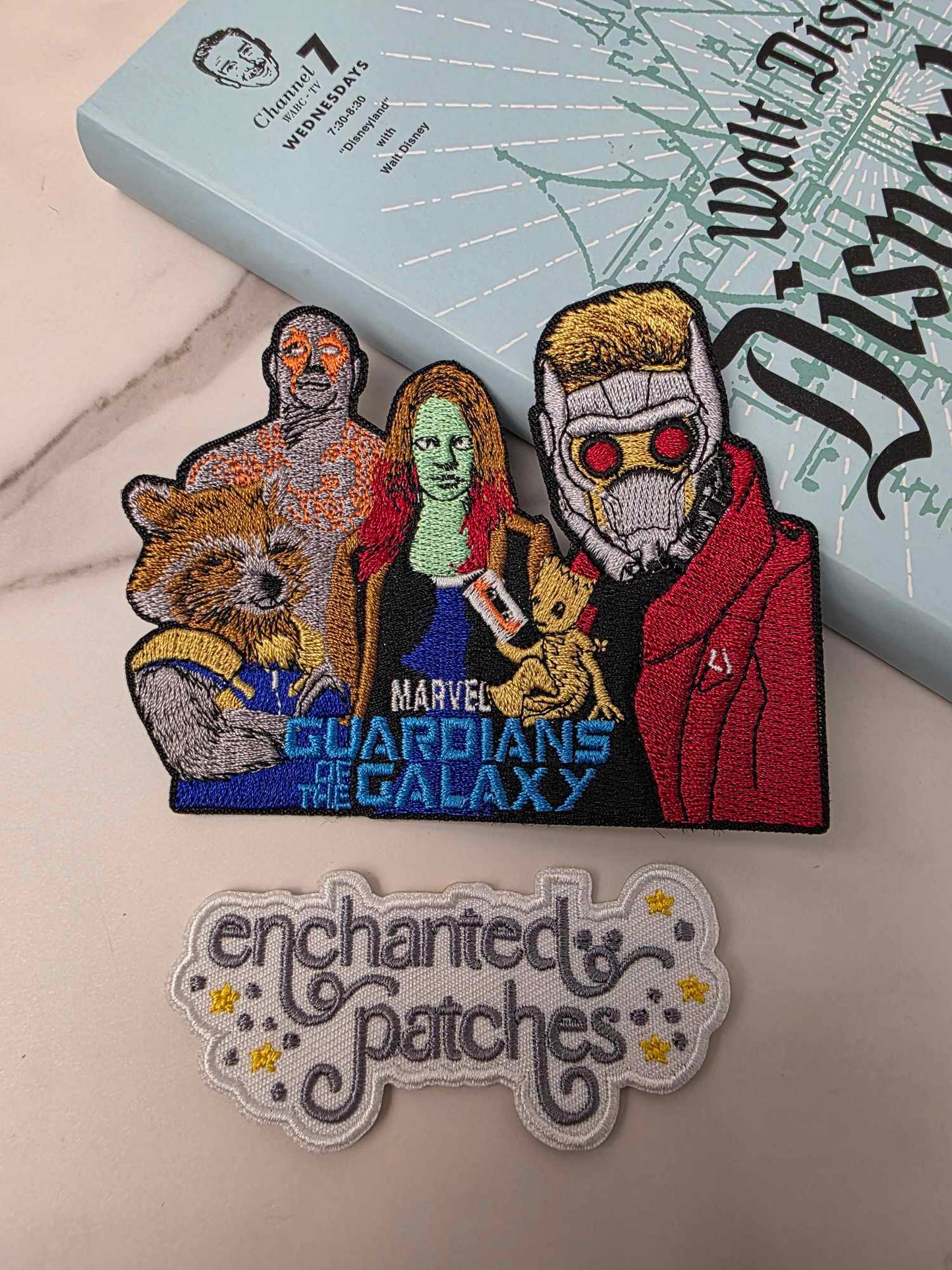 4" Super Hero Team with Baby Tree Embroidered Iron On Patch