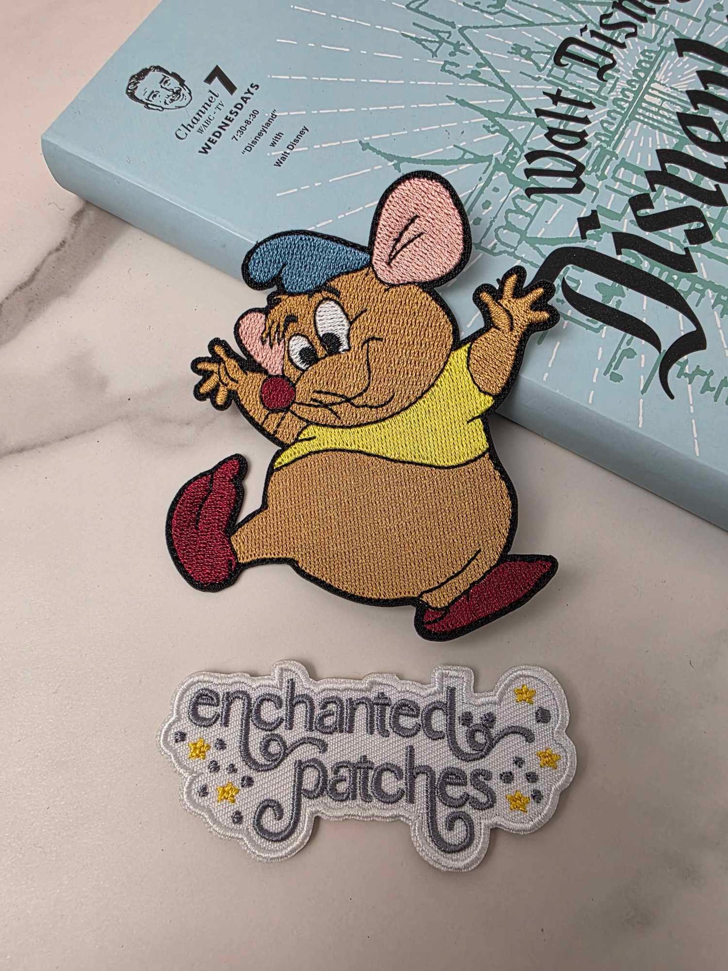 LAST FIVE - 3.5" Princess Mouse Tummy Sidekick Embroidered Iron On Patch