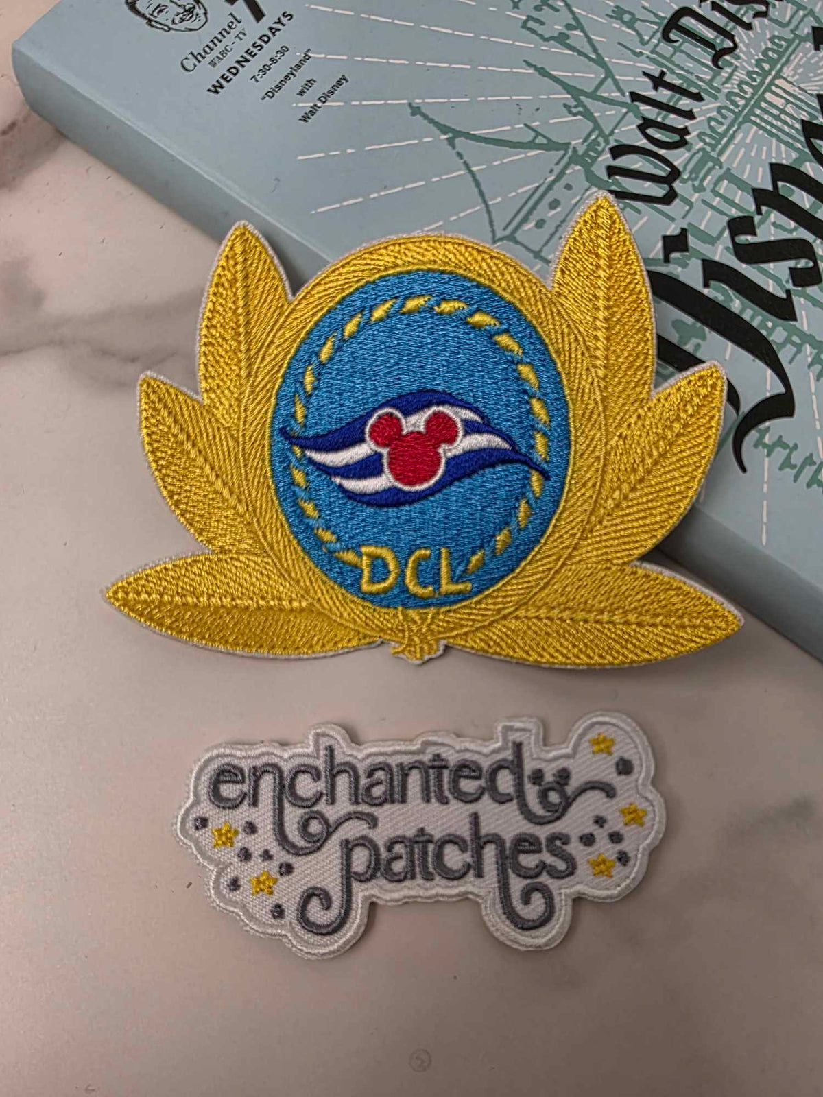 4" Magical Cruise Ship Captain Hat Logo Iron On Patch