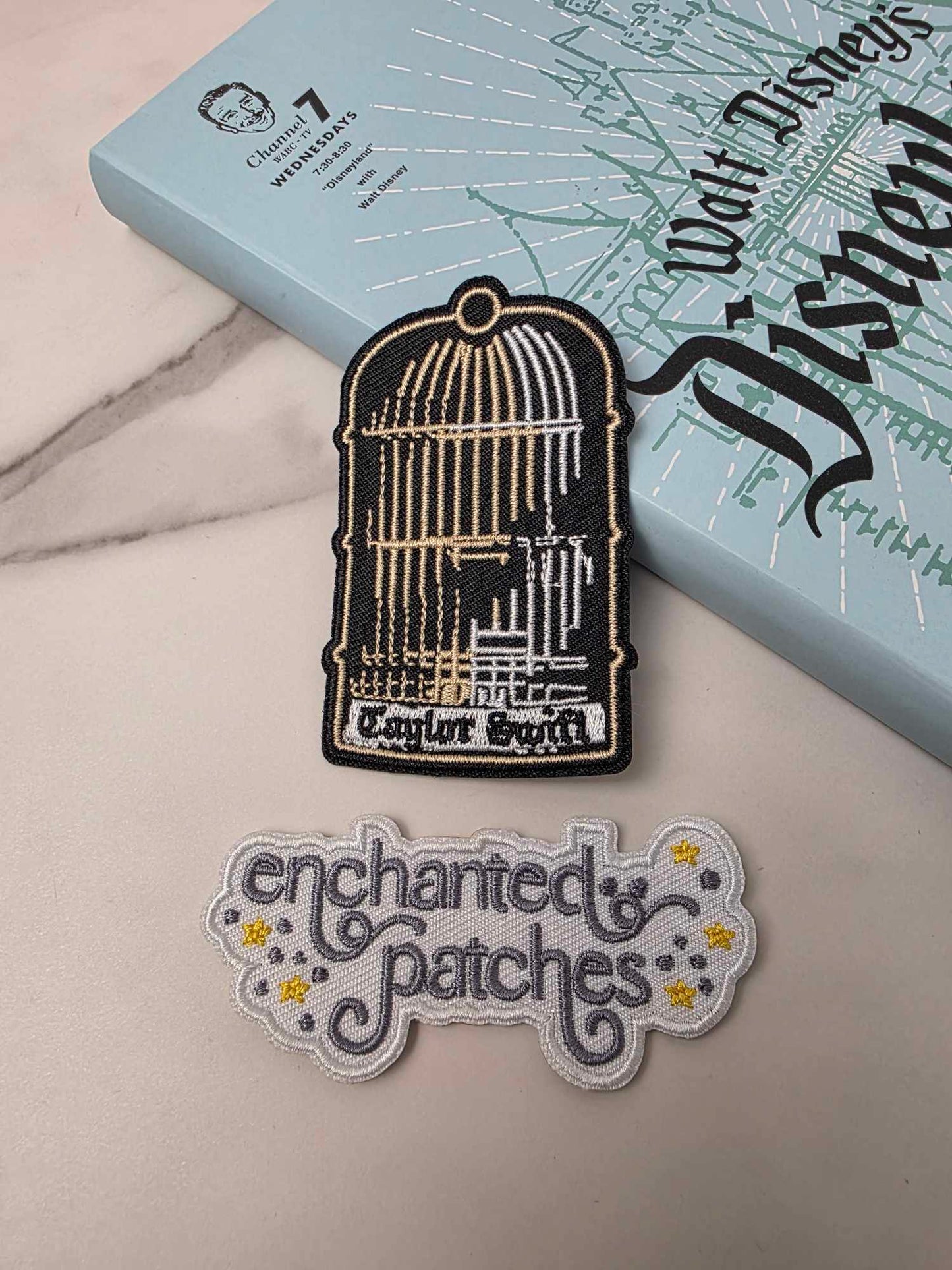 3" Taylor Swift Swiftie Birdcage Embroidered Iron On Patch