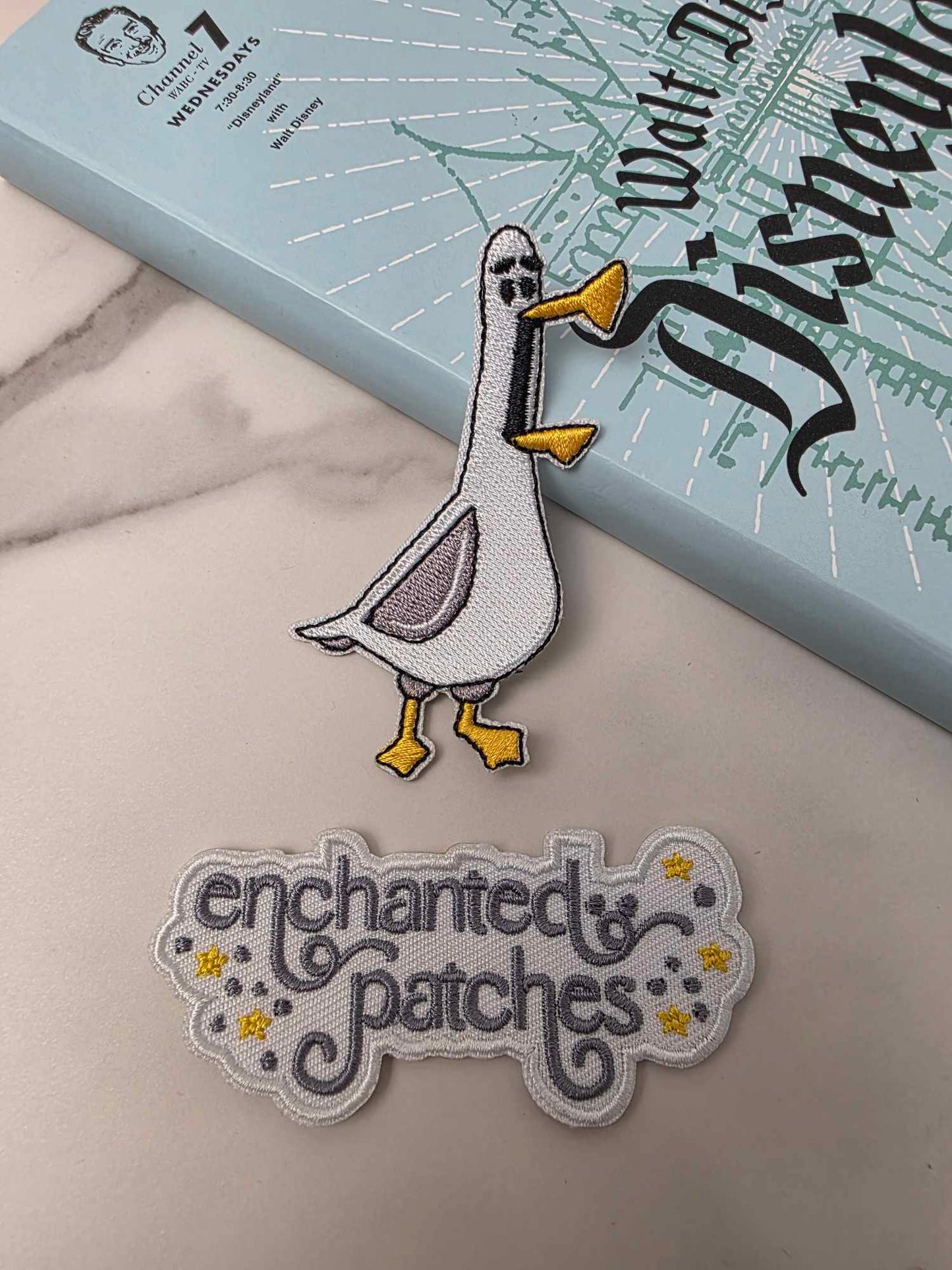 3" Seagull MINE Bird Iron On Patch