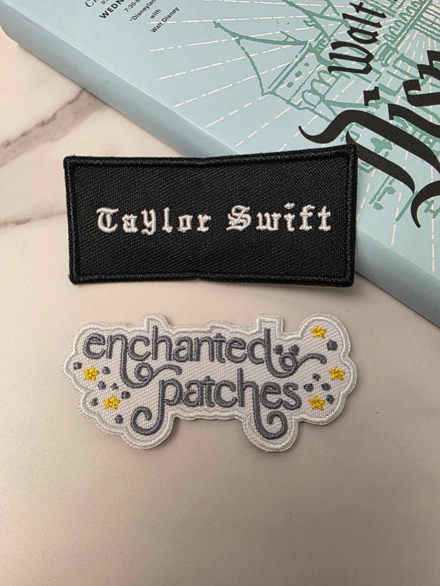 3" Taylor Swift Swiftie Black Name Logo Embroidered Iron On Patch