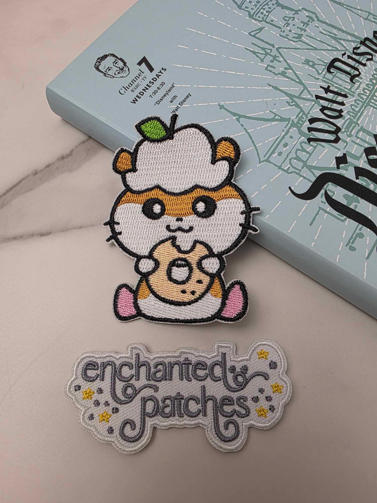3" Anime Kawaii Japanese Racoon Holding Donut Snack Embroidered Iron On Patch