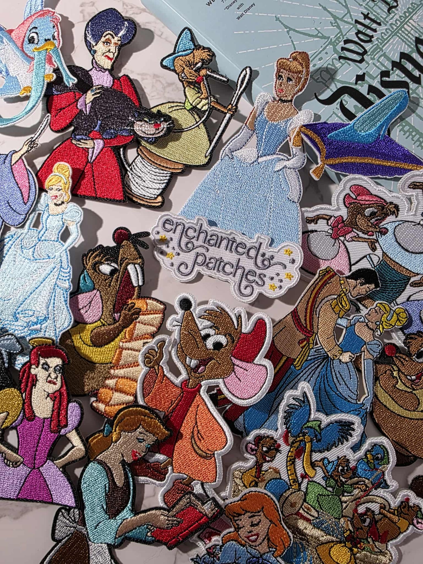 Mystery Bag - Will include 2 GLASS SLIPPER PRINCESS THEMED Embroidered Patches