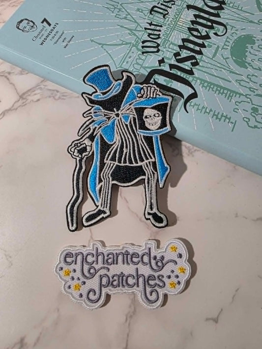 *VAULT COLLECTION* Absolutely LAST ONE - 4" Glow in the Dark Haunted Mansion Ghost Embroidered Iron On Patch