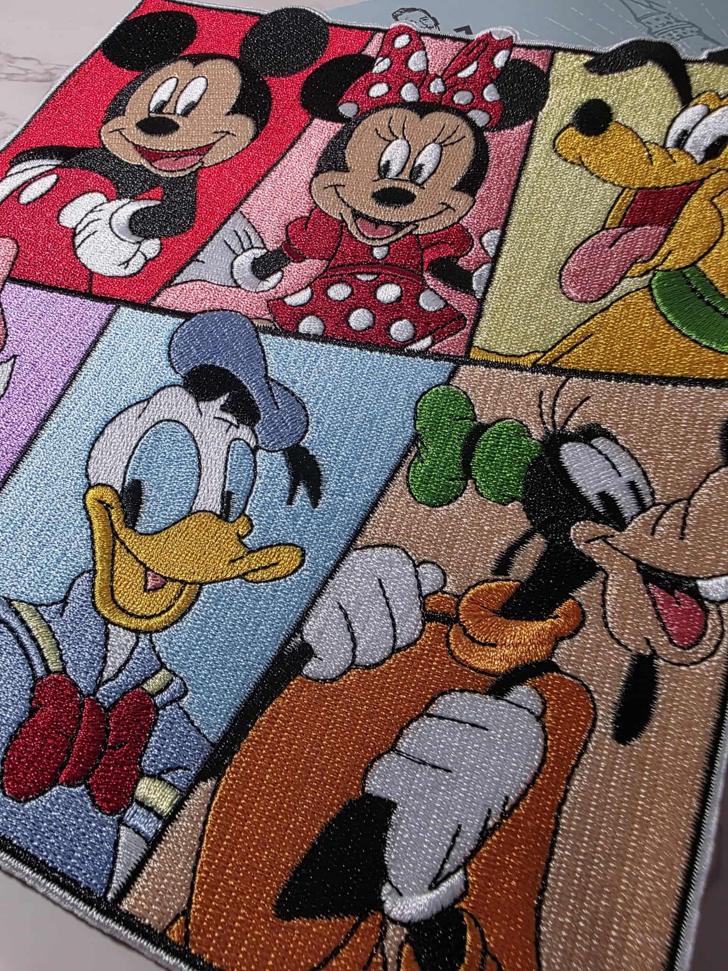 8" XL Fab 6 Mouse Dog Duck BFF Friends Bestie Iron On Patch