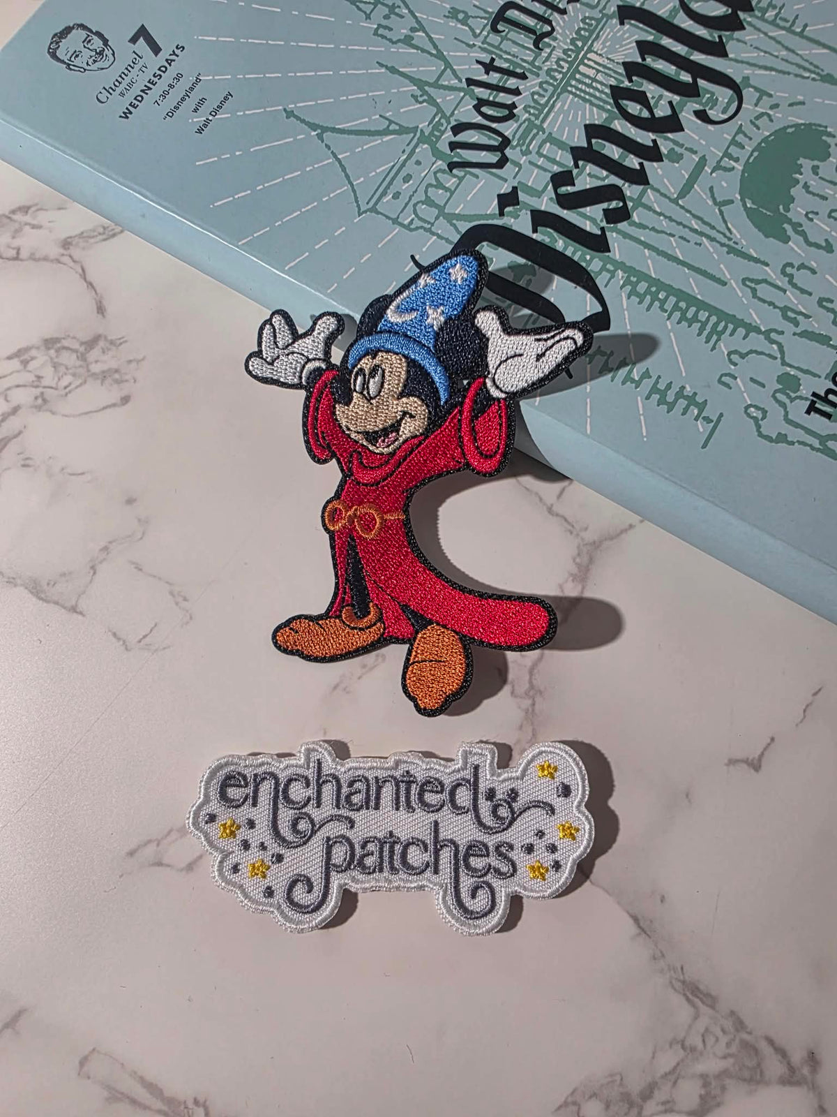 NEW DROP - 3.5" Mickey Mouse Sorcerer Wizard Hands up in the Air Embroidered Iron On Patch