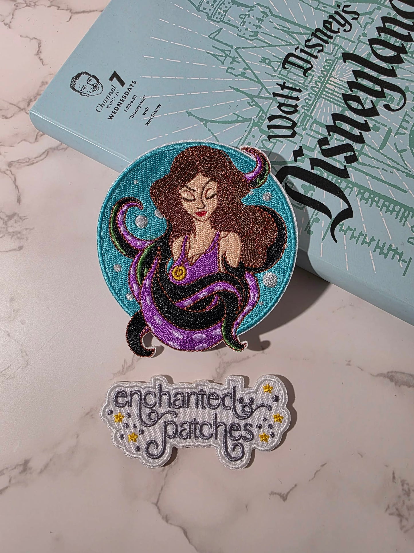 4" Sea Witch Villain of Mermaid Princess Vanessa Embroidered Iron On Patch