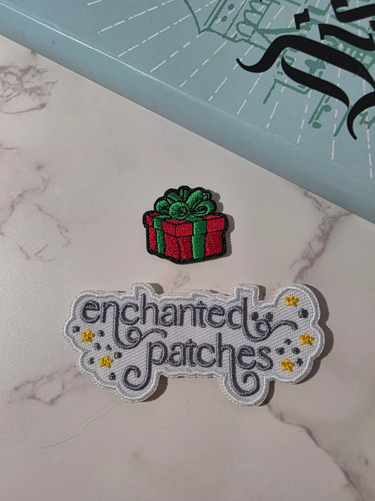 1" Mini Christmas Present Gift Embroidered Iron On