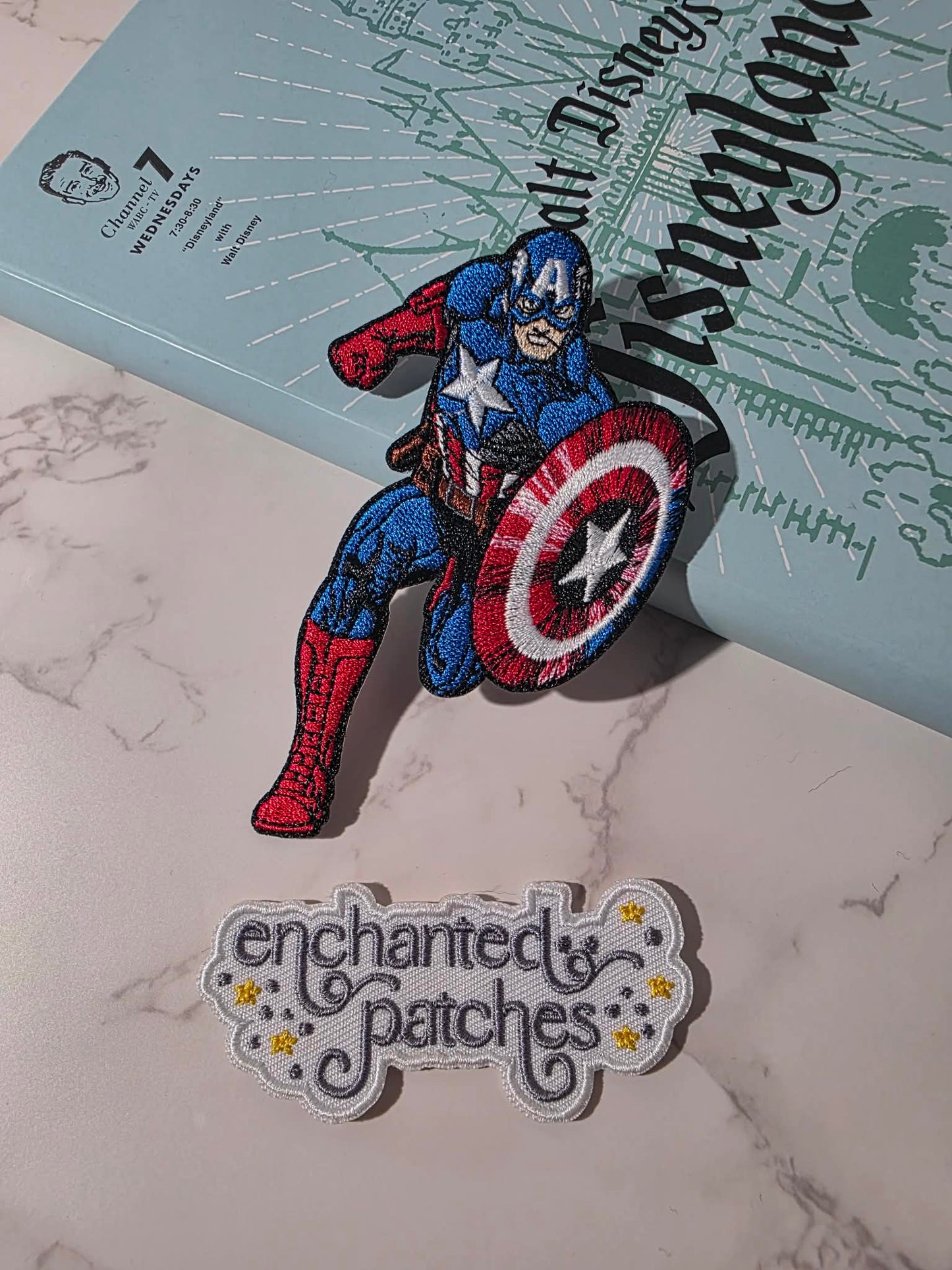 4" Captain America Marvel Super Hero Embroidered Iron On Patch