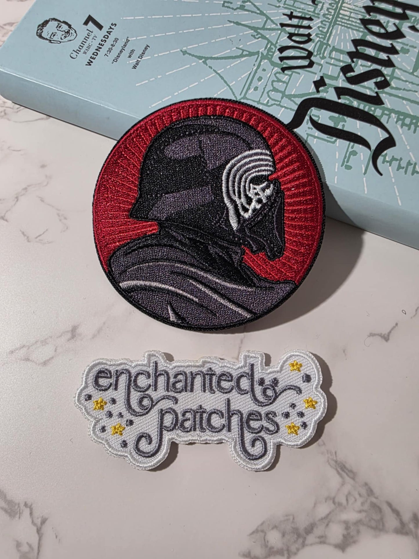 3" SW Star Galaxy Kylo Ren Villain Profile Embroidered Iron on Patch