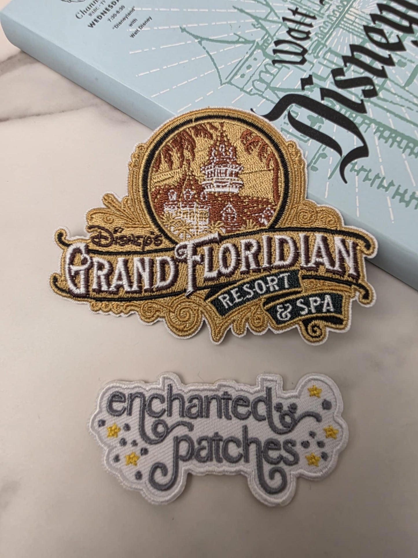 4" Happiest Park Resort and Spa Grand Floridian Embroidered Iron On Patch