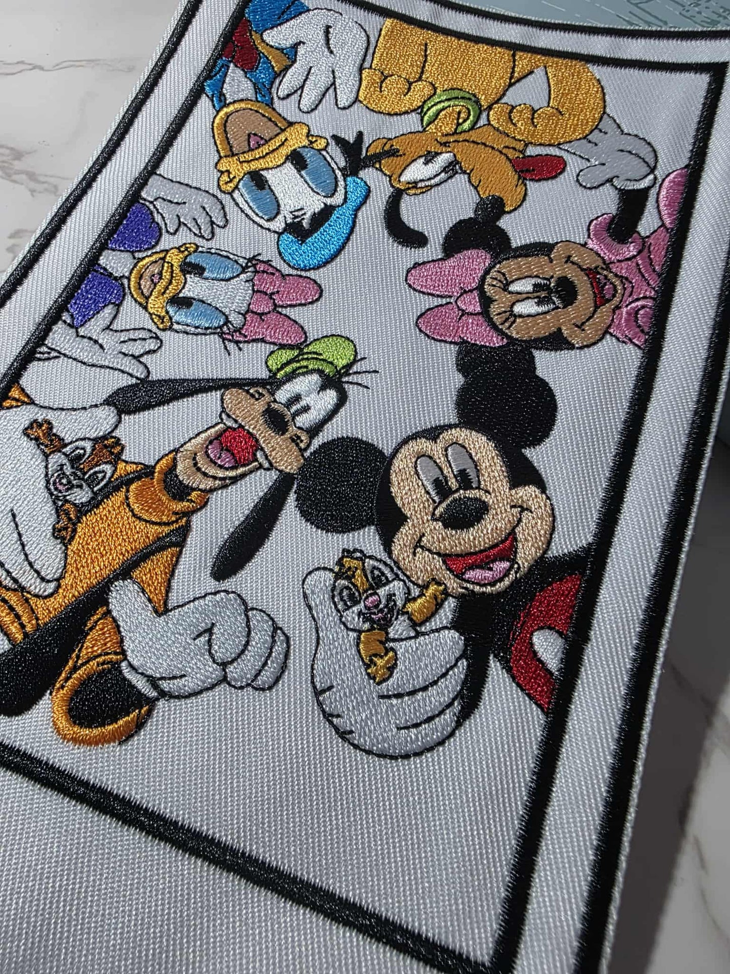 8" XL Polaroid Fab 6 Mouse Dog Duck BFF Friends Bestie Iron On Patch
