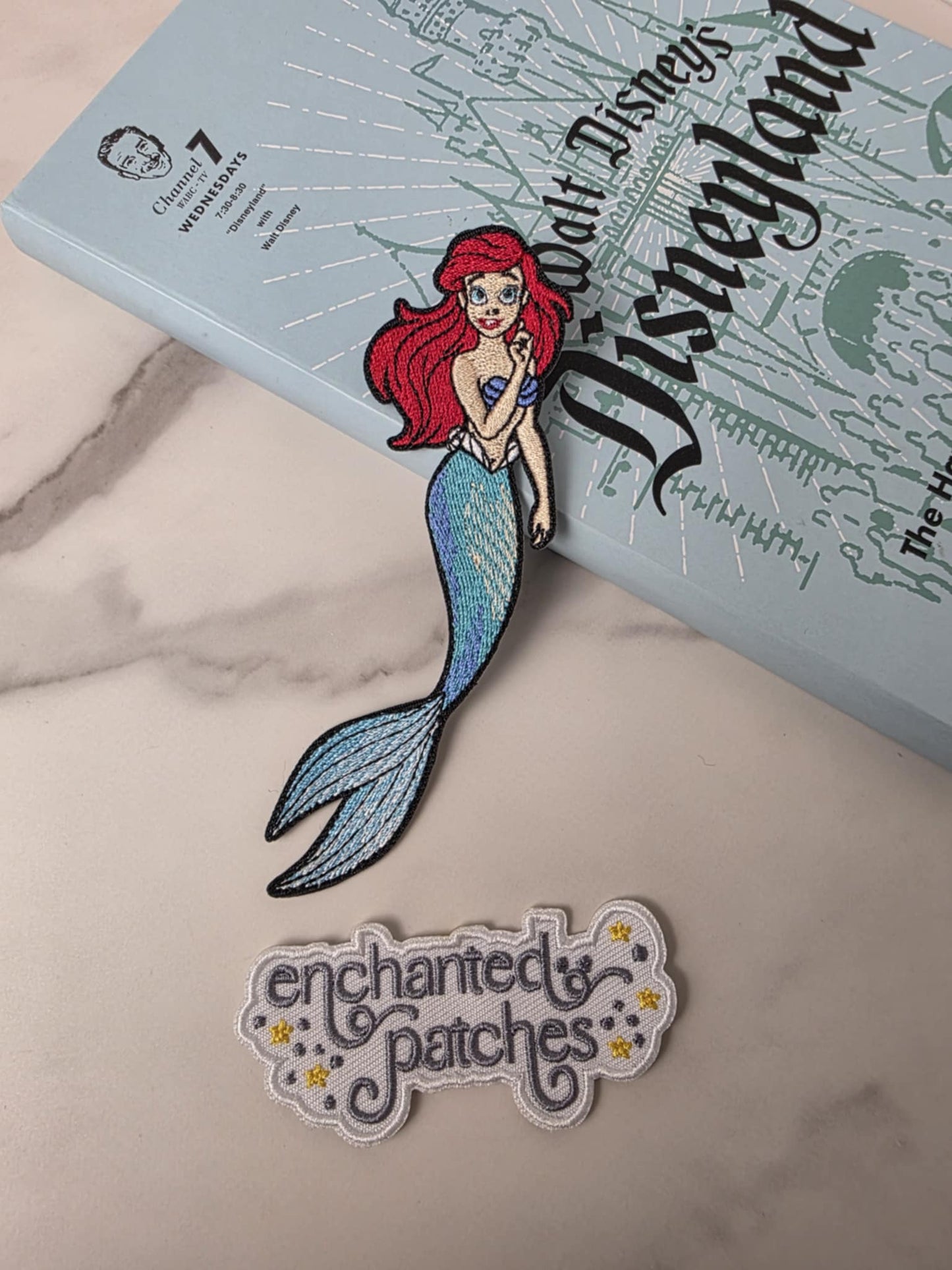 5" Little Mermaid Princess Full Body Embroidered Iron On Patch