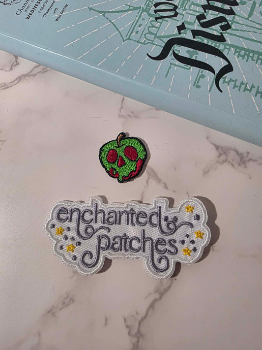 1" Mini Poison Evil Apple Embroidered Iron On Patch