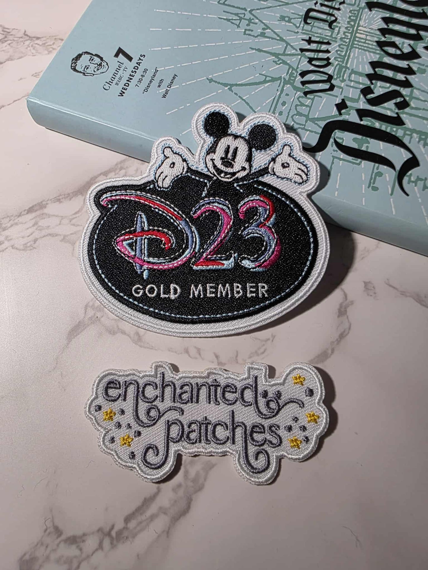 3.5" D23 Gold Member Happiest Park Embroidered Iron On Patch
