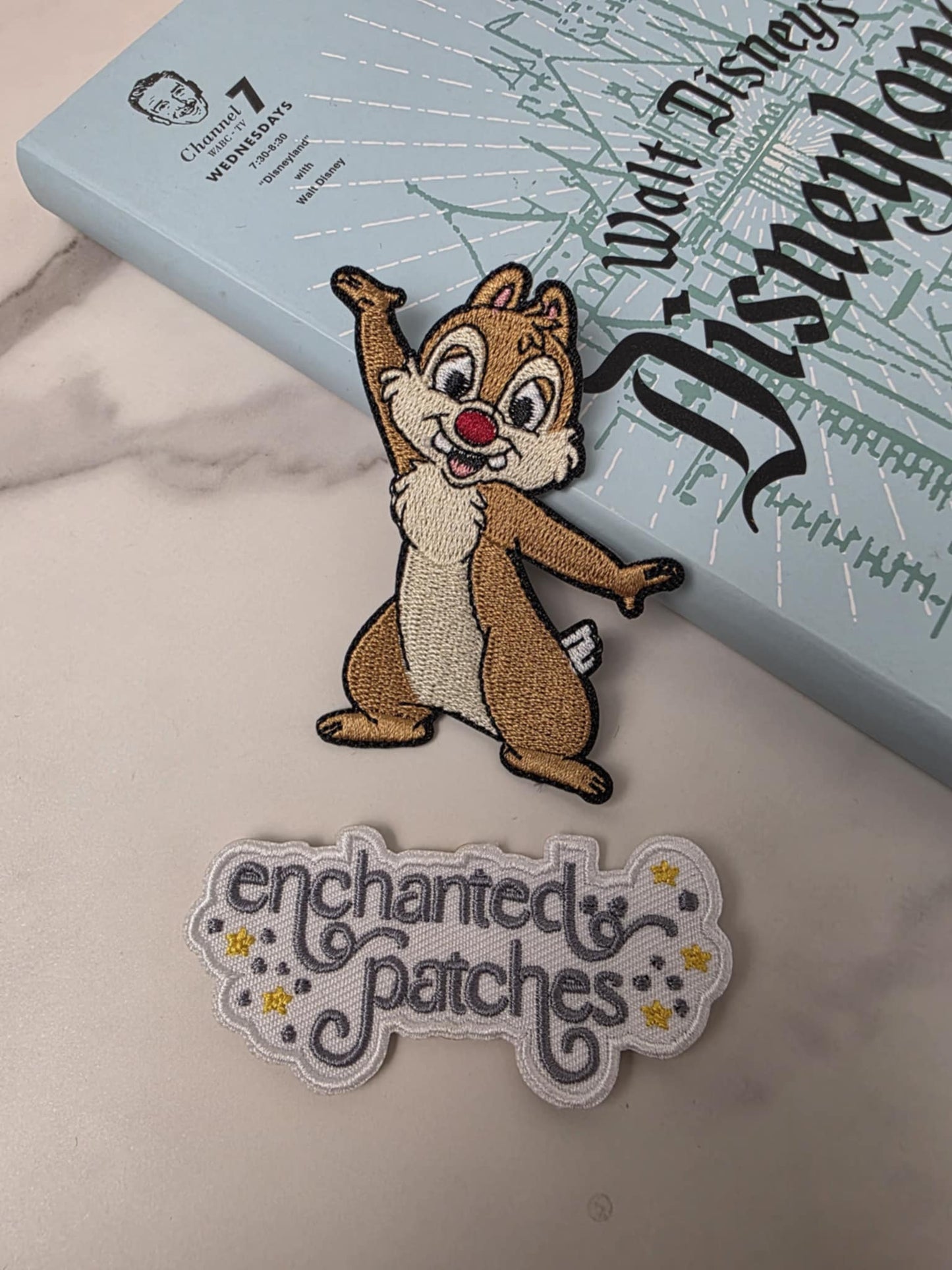 3" Chipmunk Red Nose Embroidered Iron On Patch