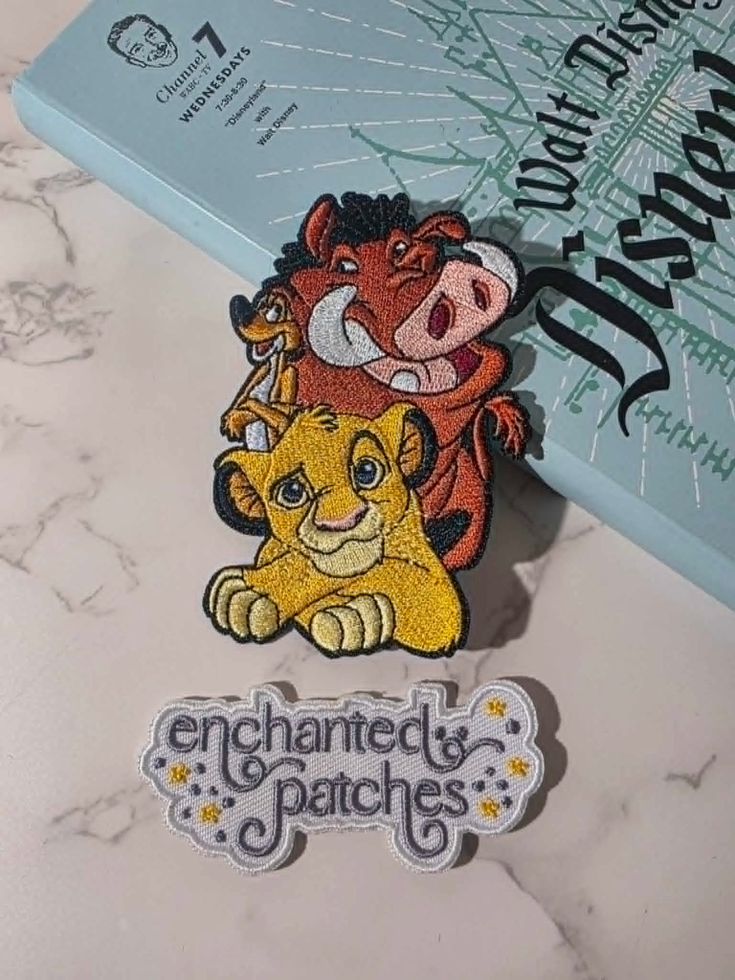 3.5" Lion King Movie Bestie Simba Pumba Simon Embroidered Iron On