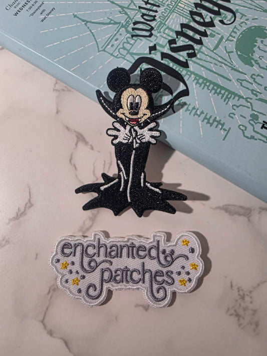 3" Mickey Mouse Boy Vampire Costume Halloween Embroidered Iron On Patch