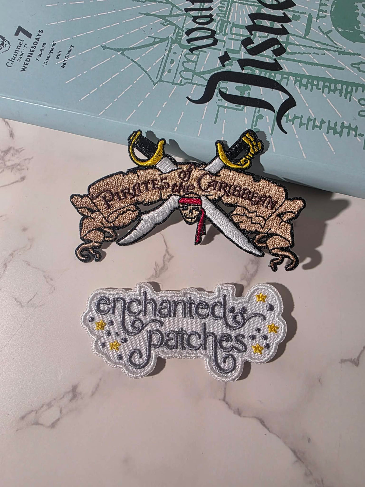 NEW DROP - 3.5" Pirates of the Caribbean Logo Ride Embroidered Iron On Patch