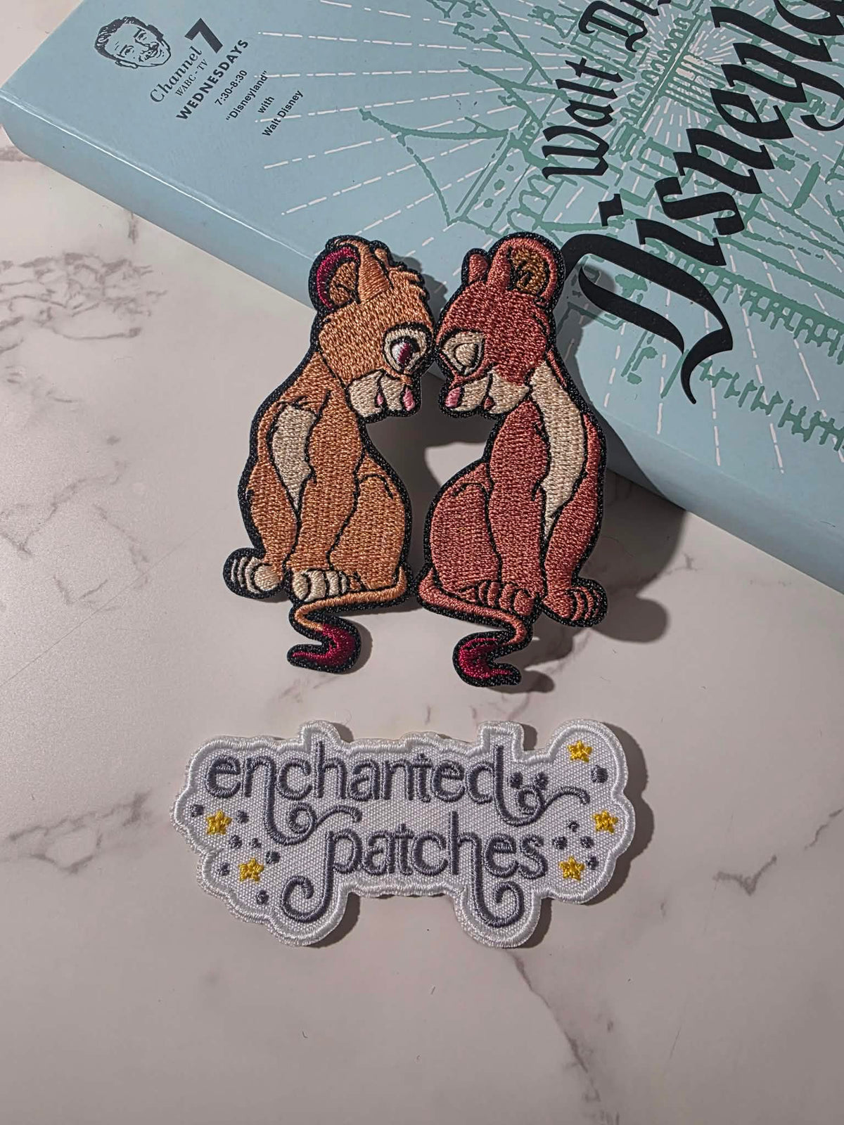 NEW DROP - 3" Lion King Couple Simba and Nala Love Embroidered Iron on Patch