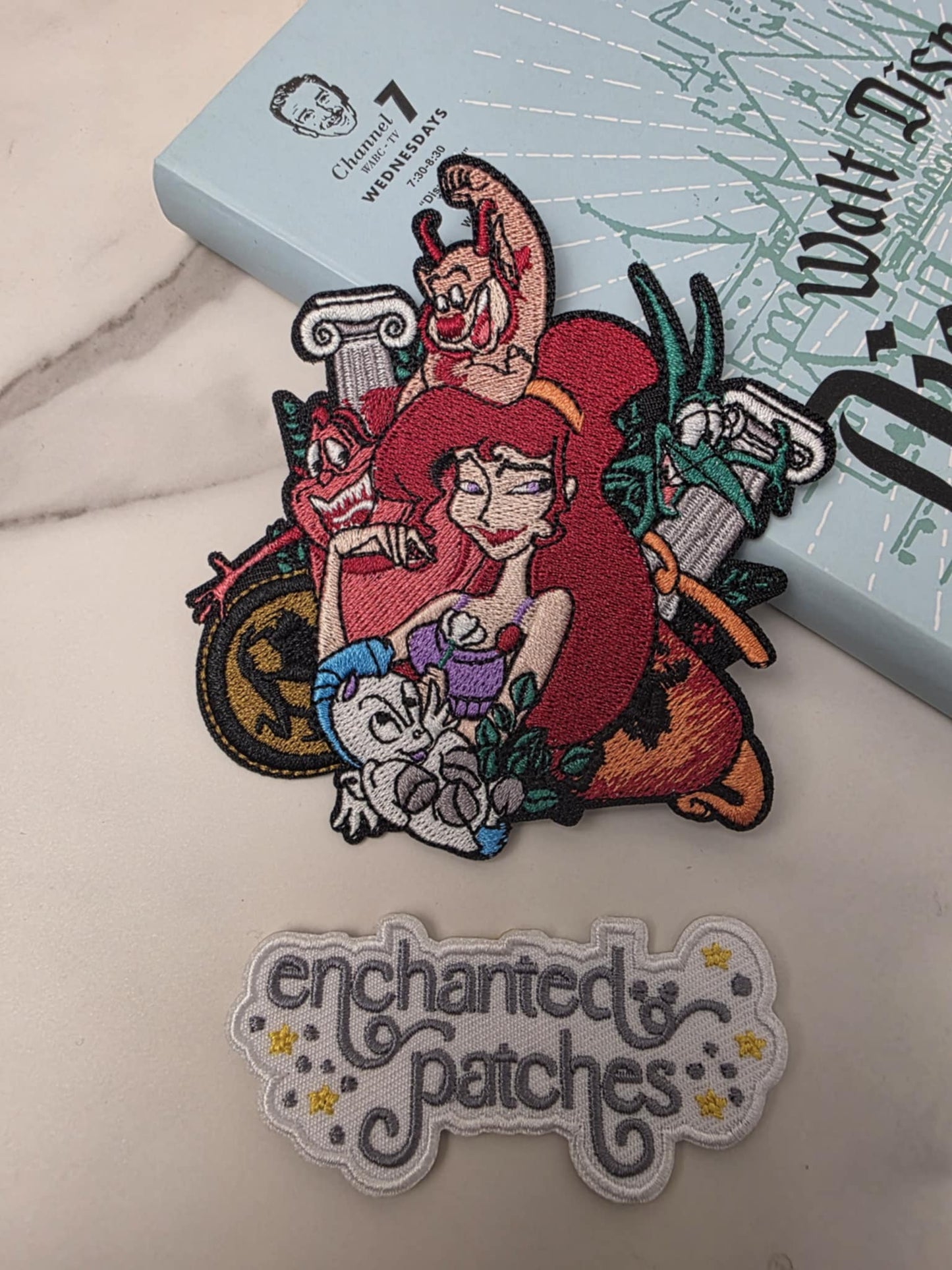 4" Meg with Pain Panic Embroidered Iron On Patch