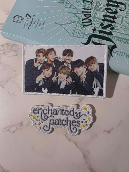 NEW DROP - BTS ARMY 4" Band Members K-POP Logo Printed Iron On Patch