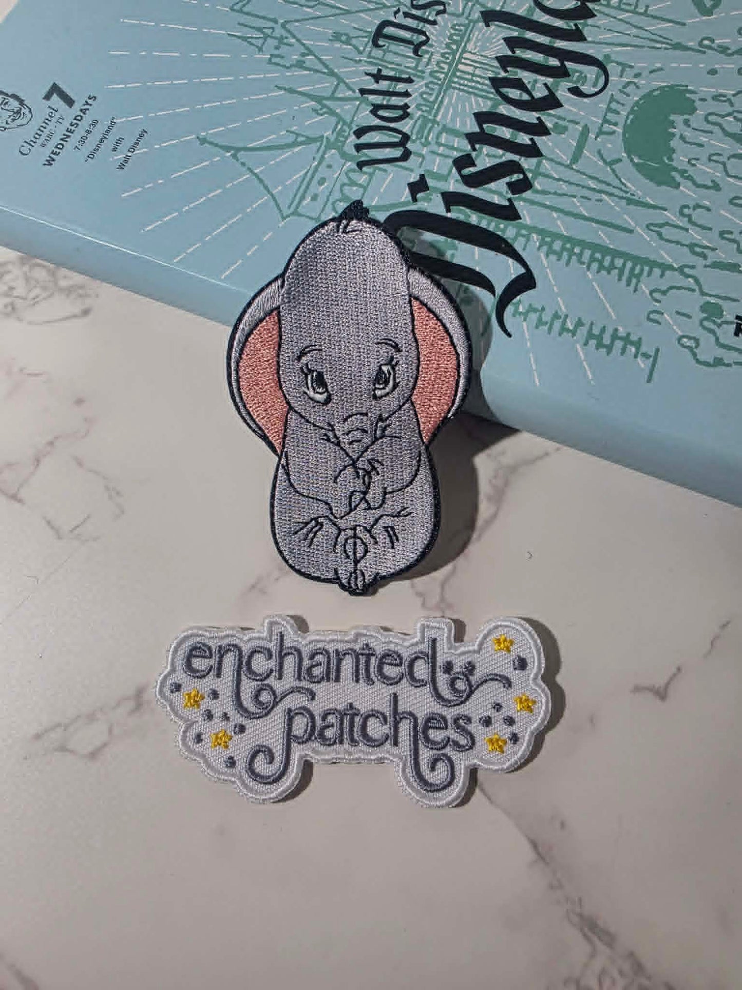 NEW DROP - 3" Baby Elephant Dumbo Cute Eyes Embroidered Iron On Patch
