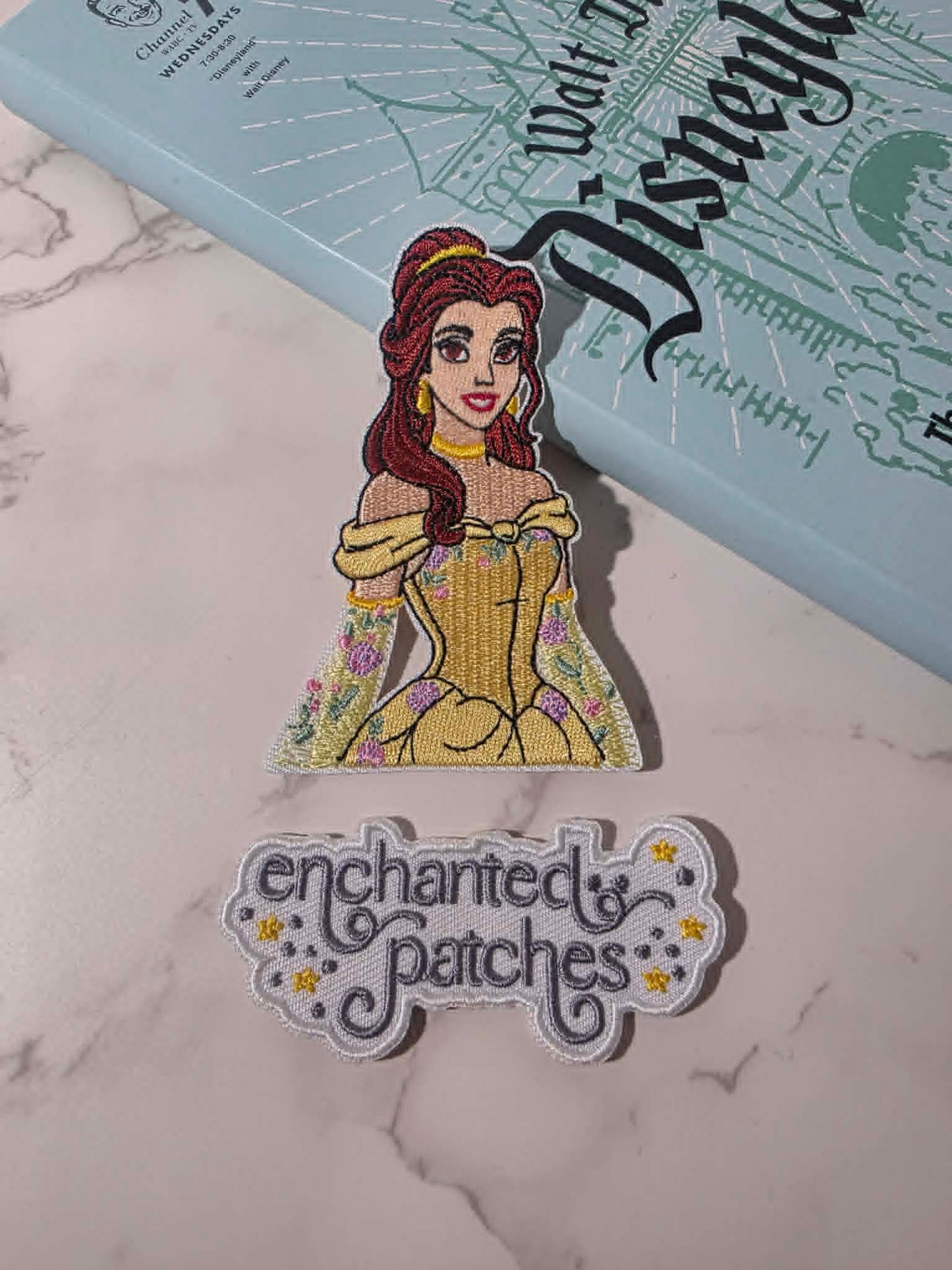 NEW DROP - 3.5" Belle Beauty and the Beast Princess Embroidered Iron On Patch