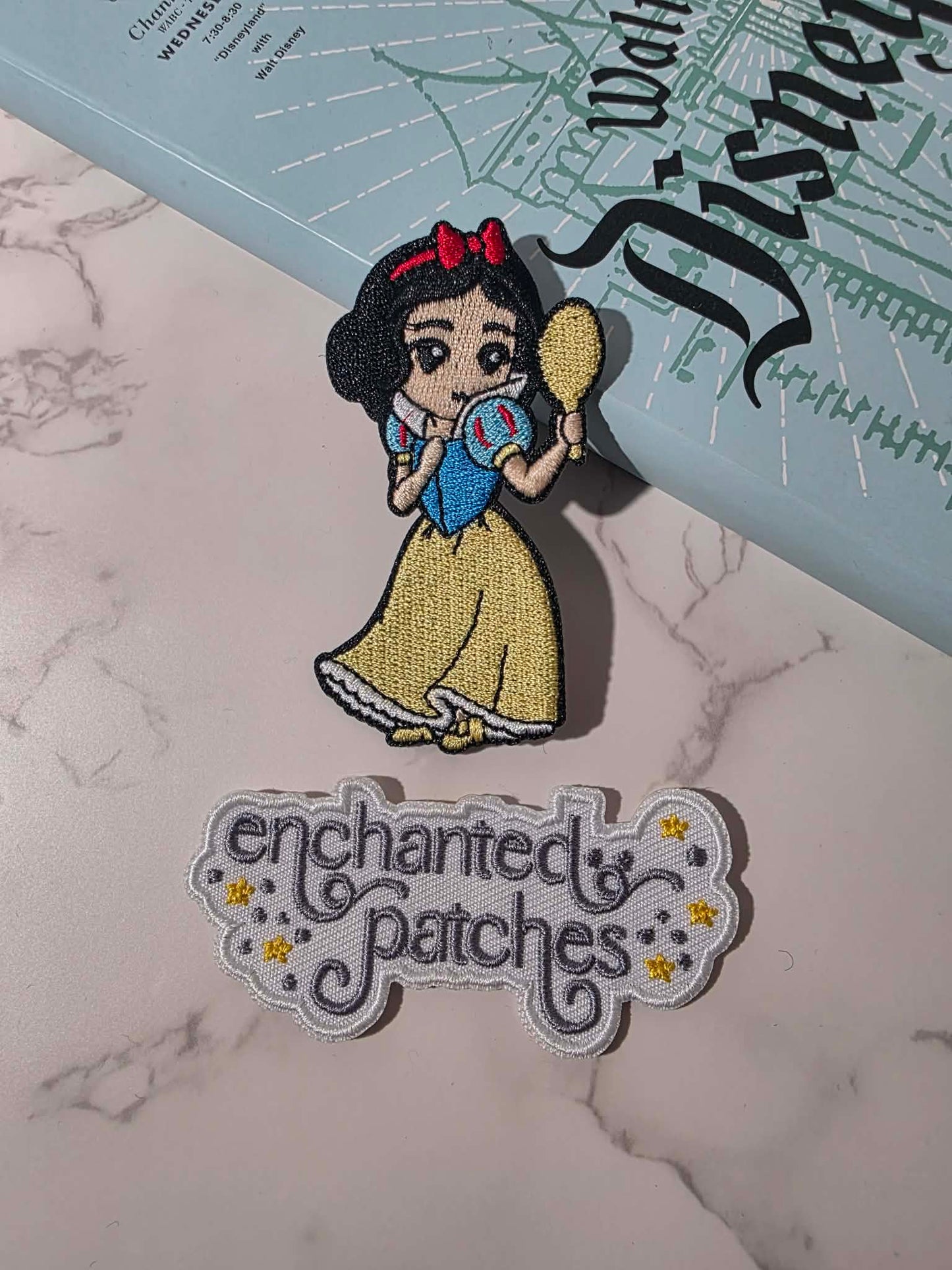 3" Kawaii Happiest Park Fairest Princess Snow White Embroidered Iron On Patch
