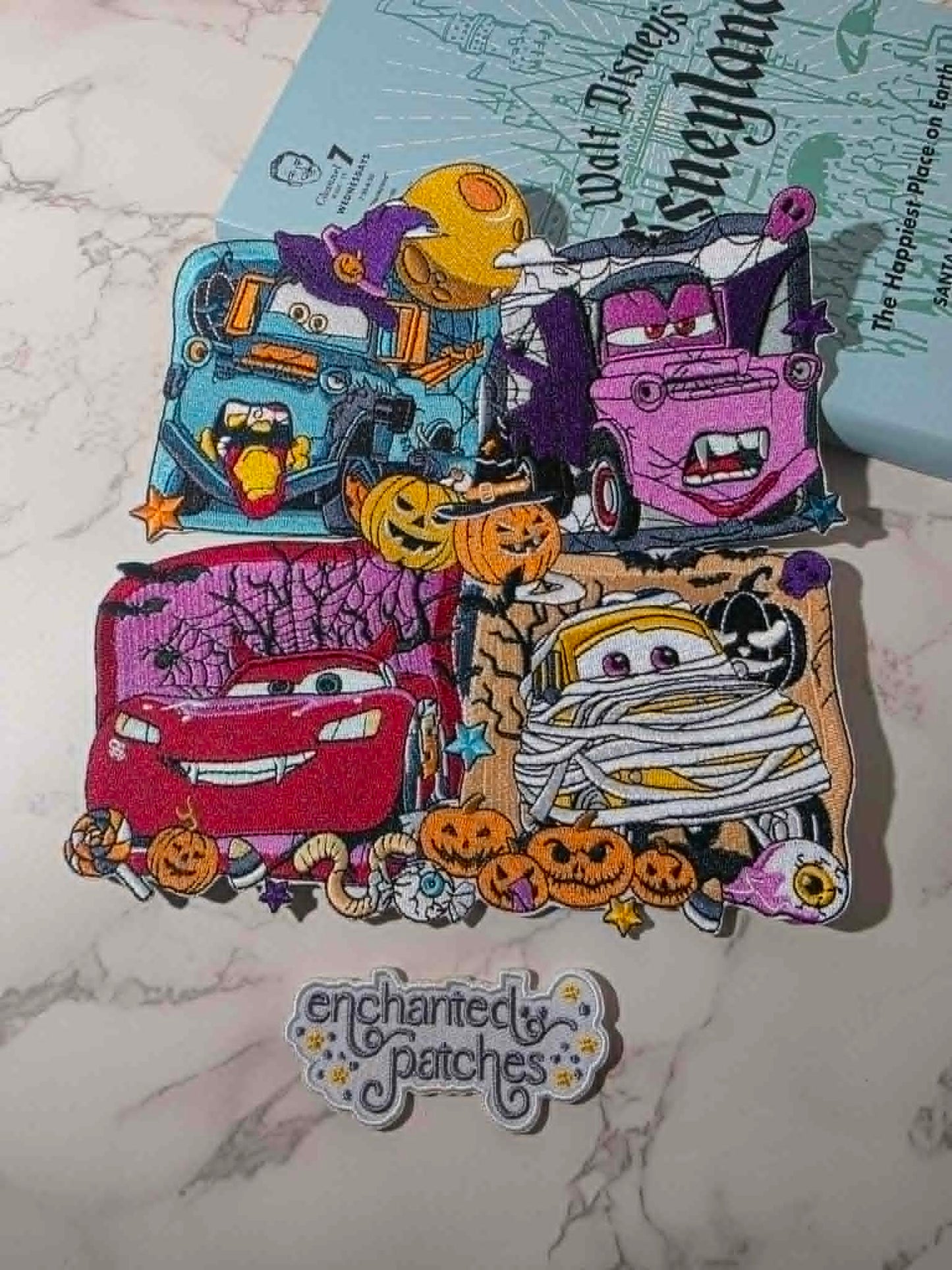 NEW DROP - XL 8" Halloween Cars McQueen Mater Embroidered Iron On Patch