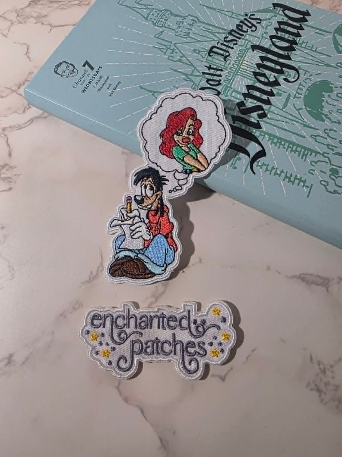 NEW DROP - 4.5" Happiest Park Goofy Dog Roxanne Max Embroidered Iron On Patch