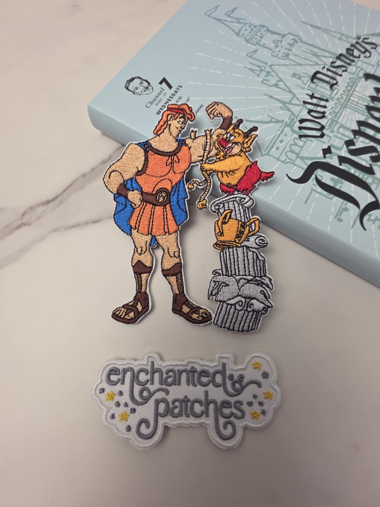 4" Muscle Man Hercules Flexing Embroidered Iron On Patch