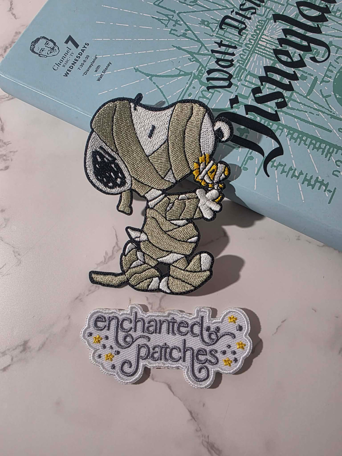3.5" Halloween Mummy Snoopy Embroidered Iron On Patch