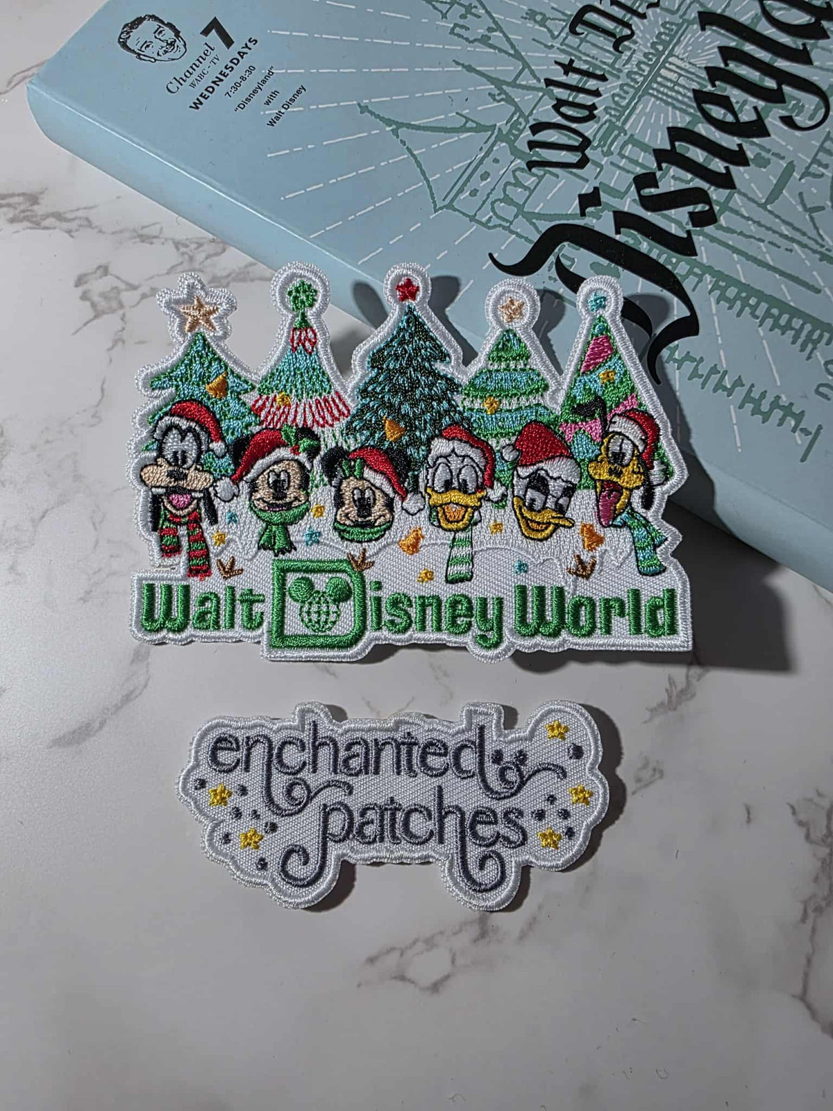 4" Christmas Magical Around the World Park Logo Iron On Patch