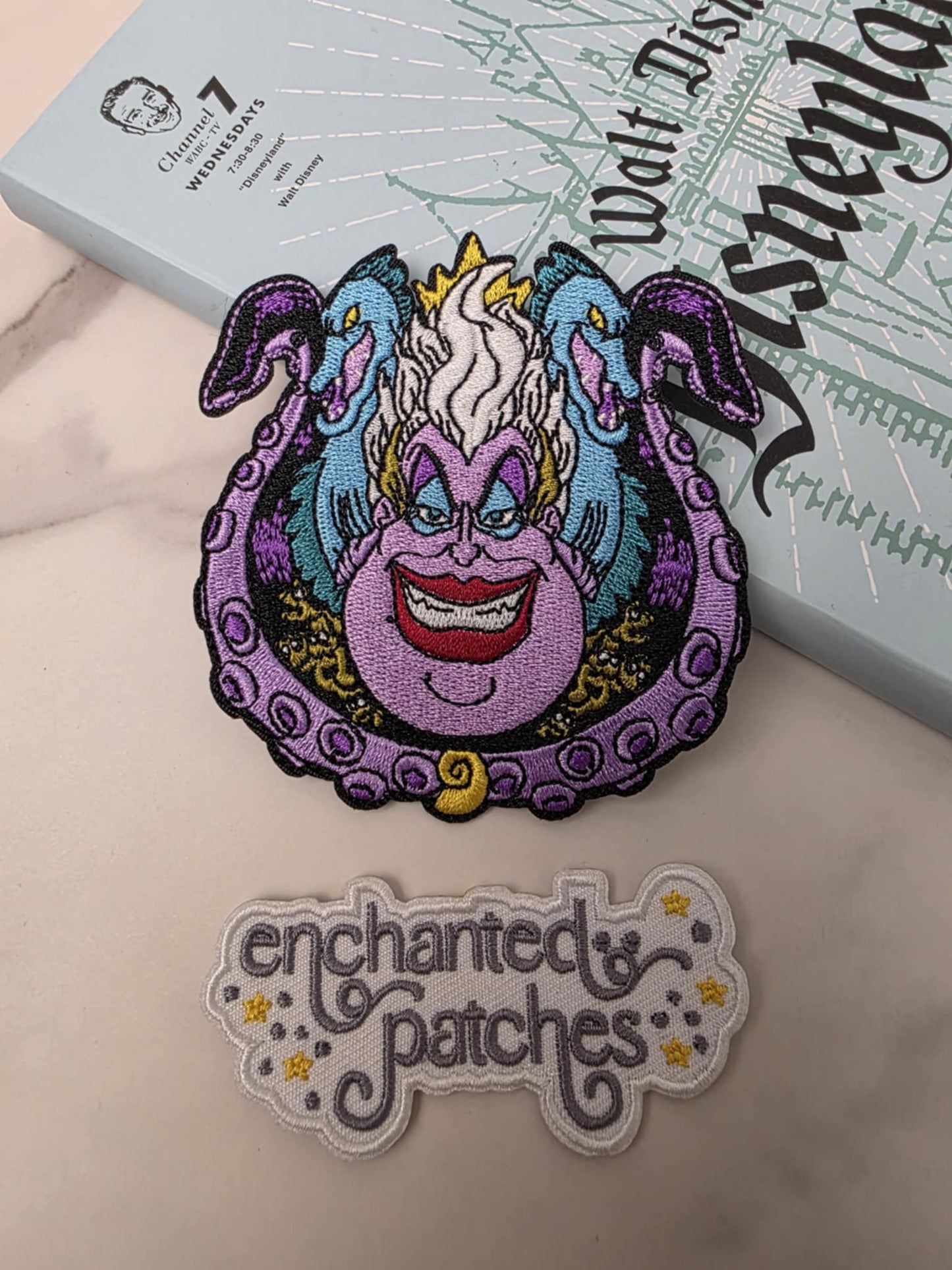 3.5" Sea Witch Villain of Mermaid Princess Iron On Patch