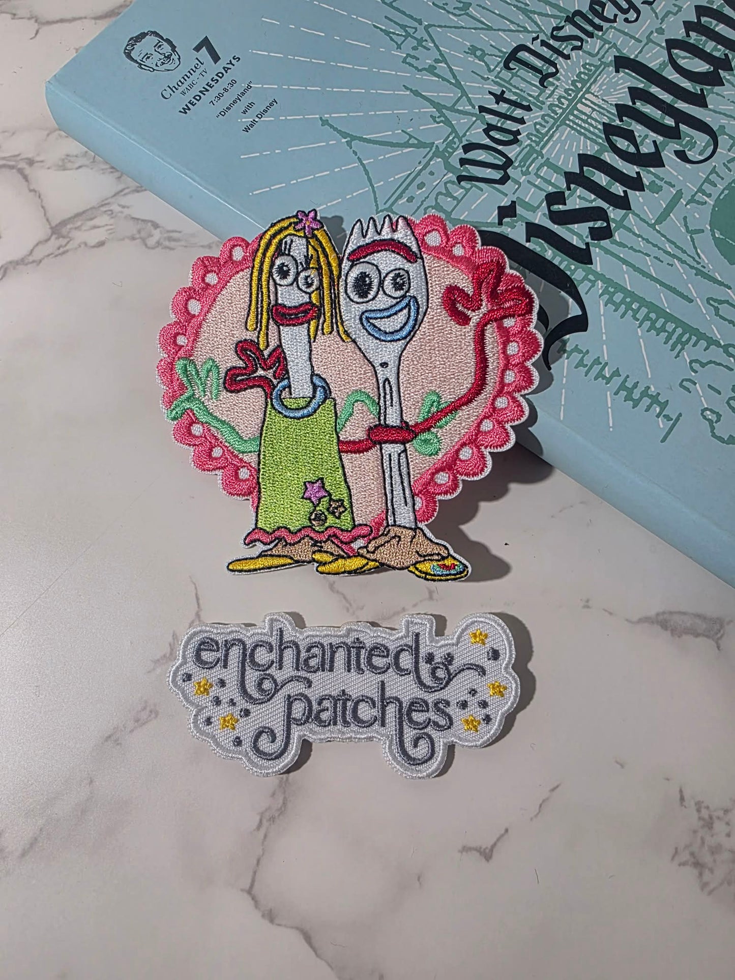 NEW DROP - 3" Spork Fork Forky Wedding Couple Trash Toy Movie Embroidered Iron On Patch