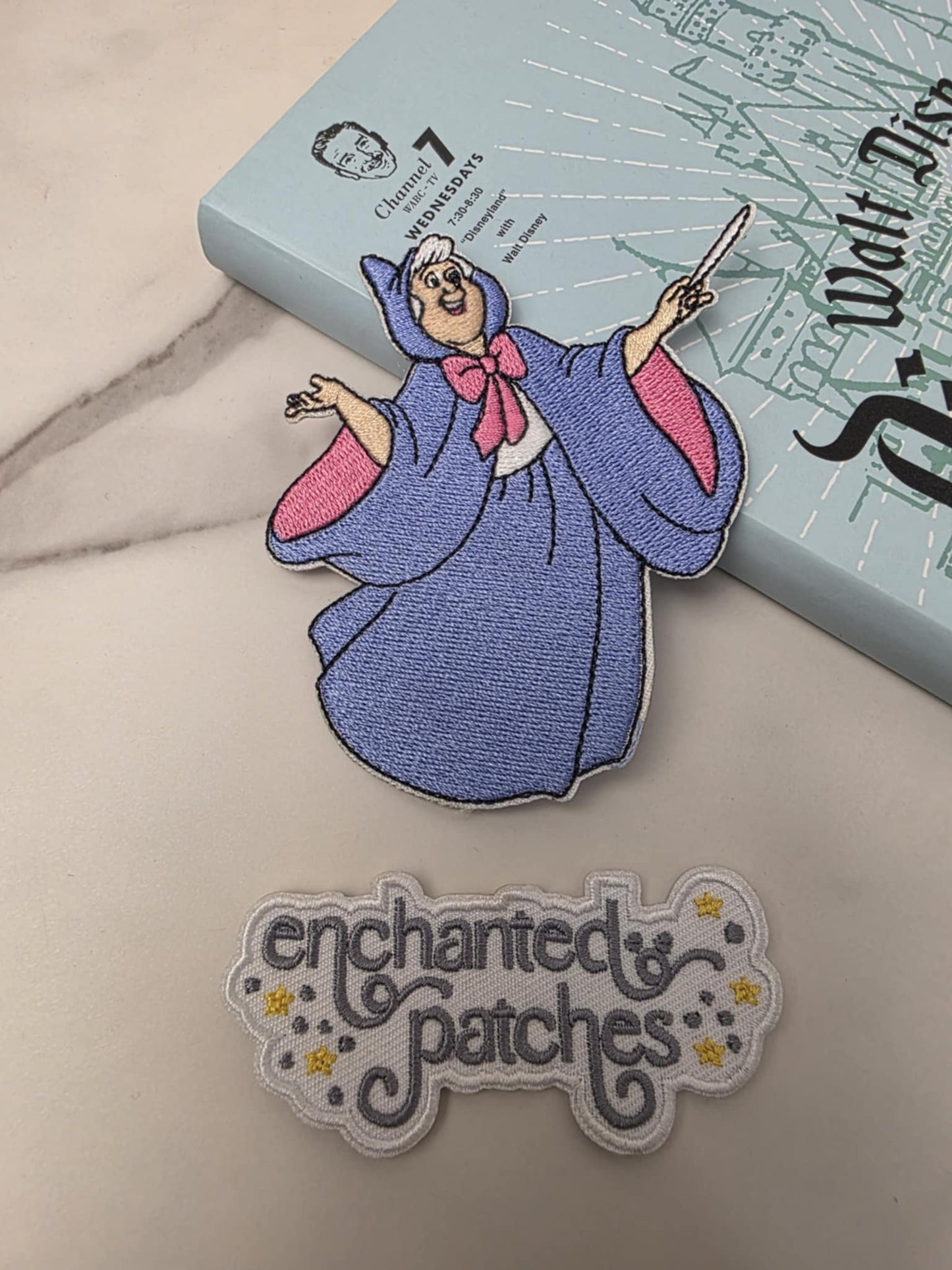 3.5" Fairy Godmother of Glass Slipper Princess Iron On Patch
