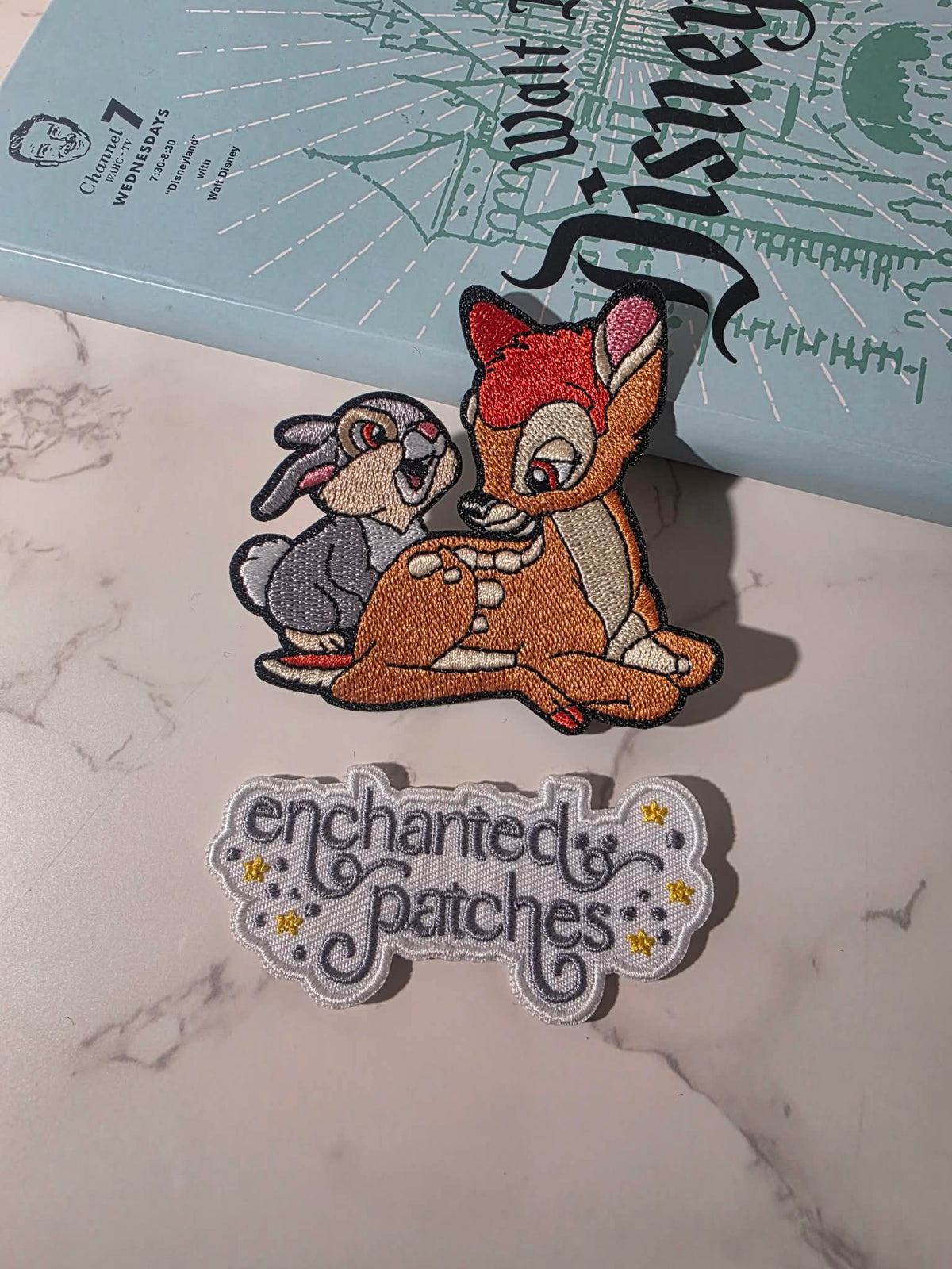 NEW DROP - 3" Bambi Deer with Thumper Bunny Bestie Embroidered Iron On Patch