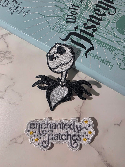 NEW DROP - 3" NBC Jack Skellington Embroidered Iron On Patch