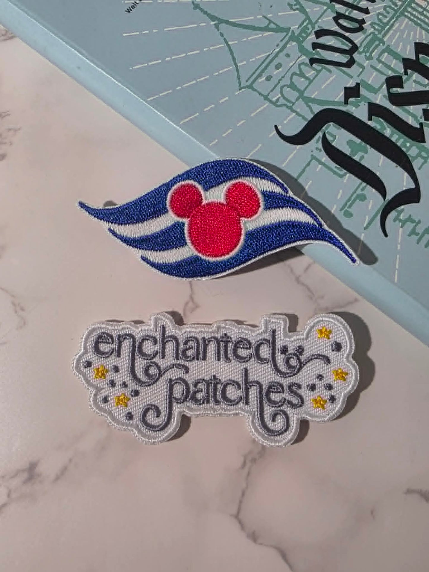 RESTOCKED - 3" Magical Cruise Ship Logo Embroidered Iron On Patch