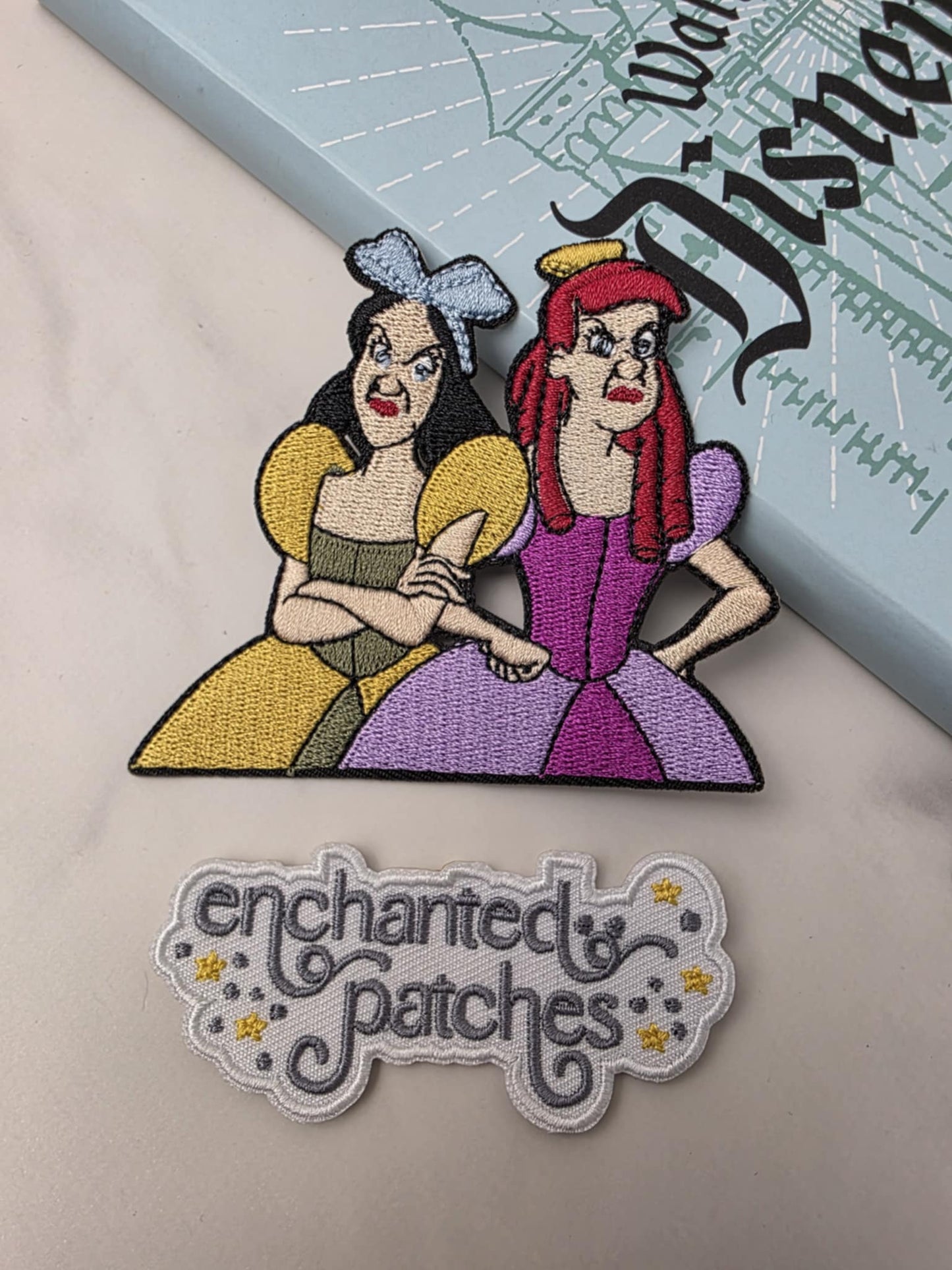 3.5" Princess Evil Step Sisters Villain Iron On Patch