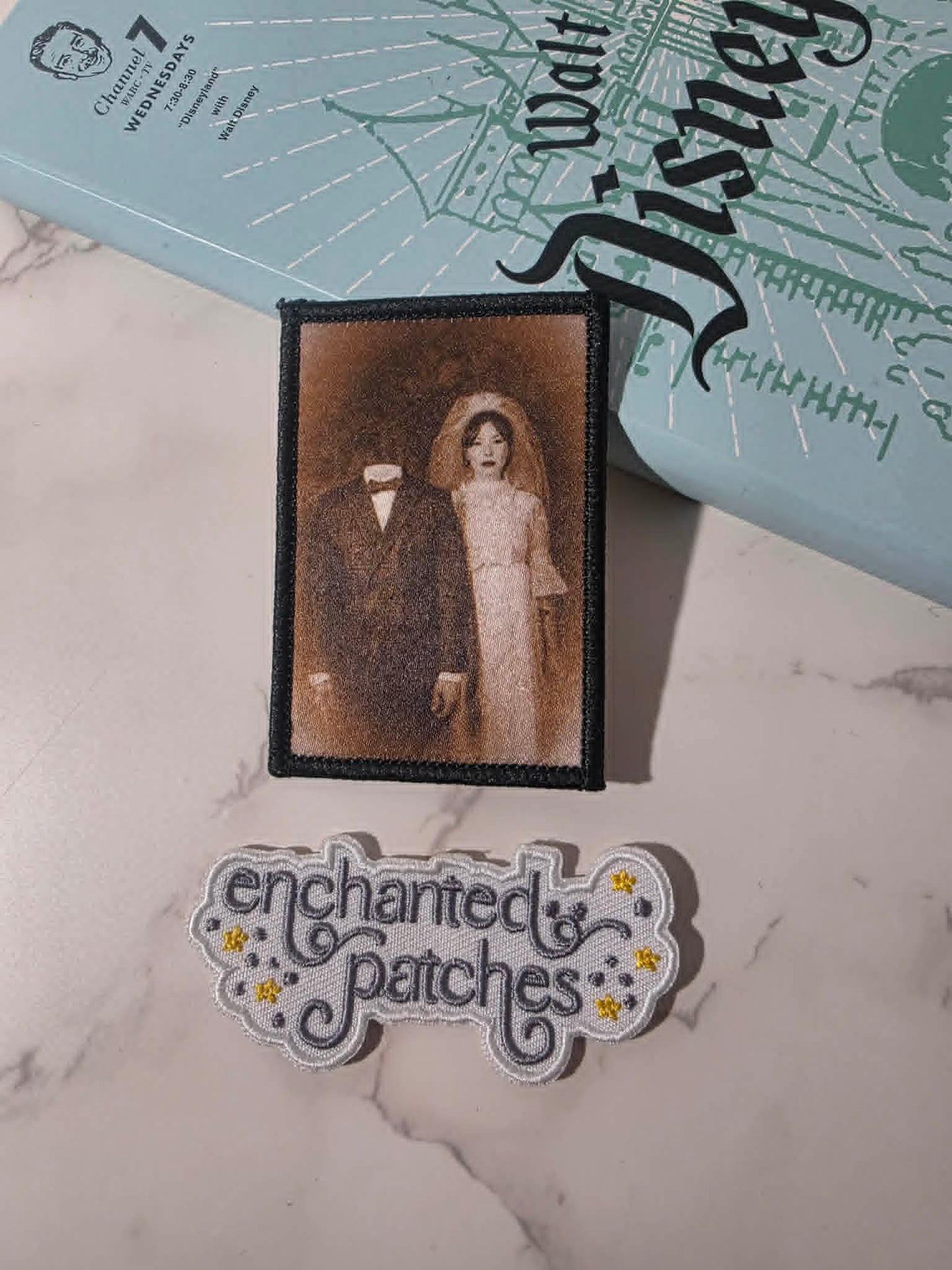 3" Haunted Mansion Constance Bride Printed Iron On Patch