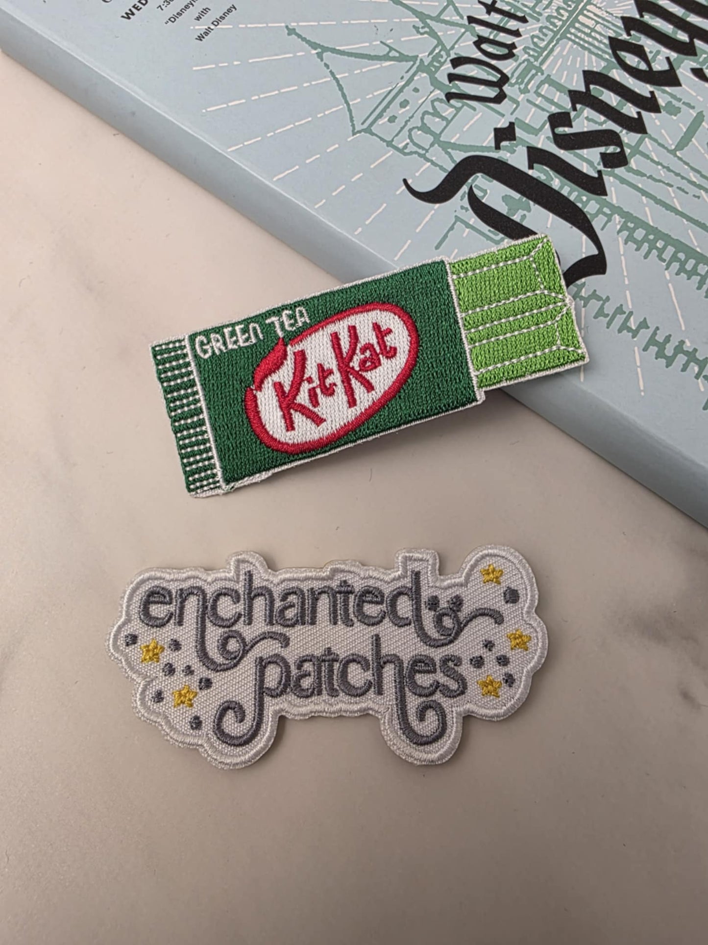 3" Asian Snacks Kit Kat Green Tea Embroidered Iron On Patch