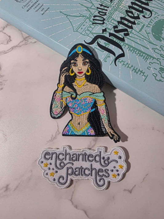 NEW DROP - 3.5" Jasmine Arabian Princess Embroidered Iron On Patch